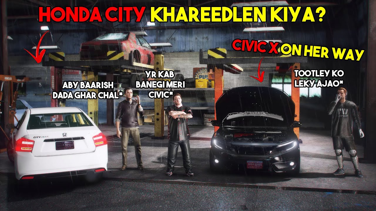 HONDA CITY 2021 | CIVIC X MODIFICATION | REAL LIFE MOD | GTA 5 PAKISTAN