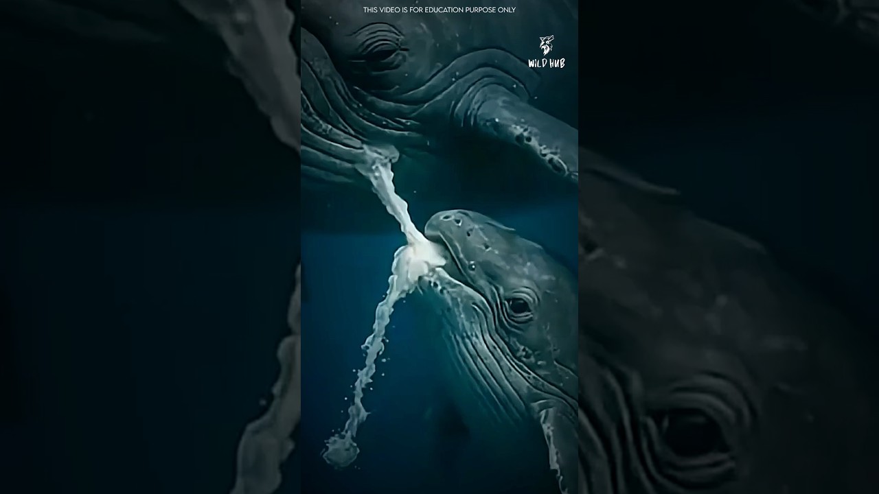 Как киты-бабаи пьют молоко под водой
