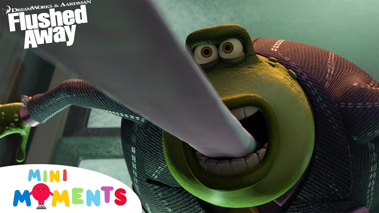Le Frog's Mission!! 😲🐸😳 | Flushed Away | Clip | Mini Moments