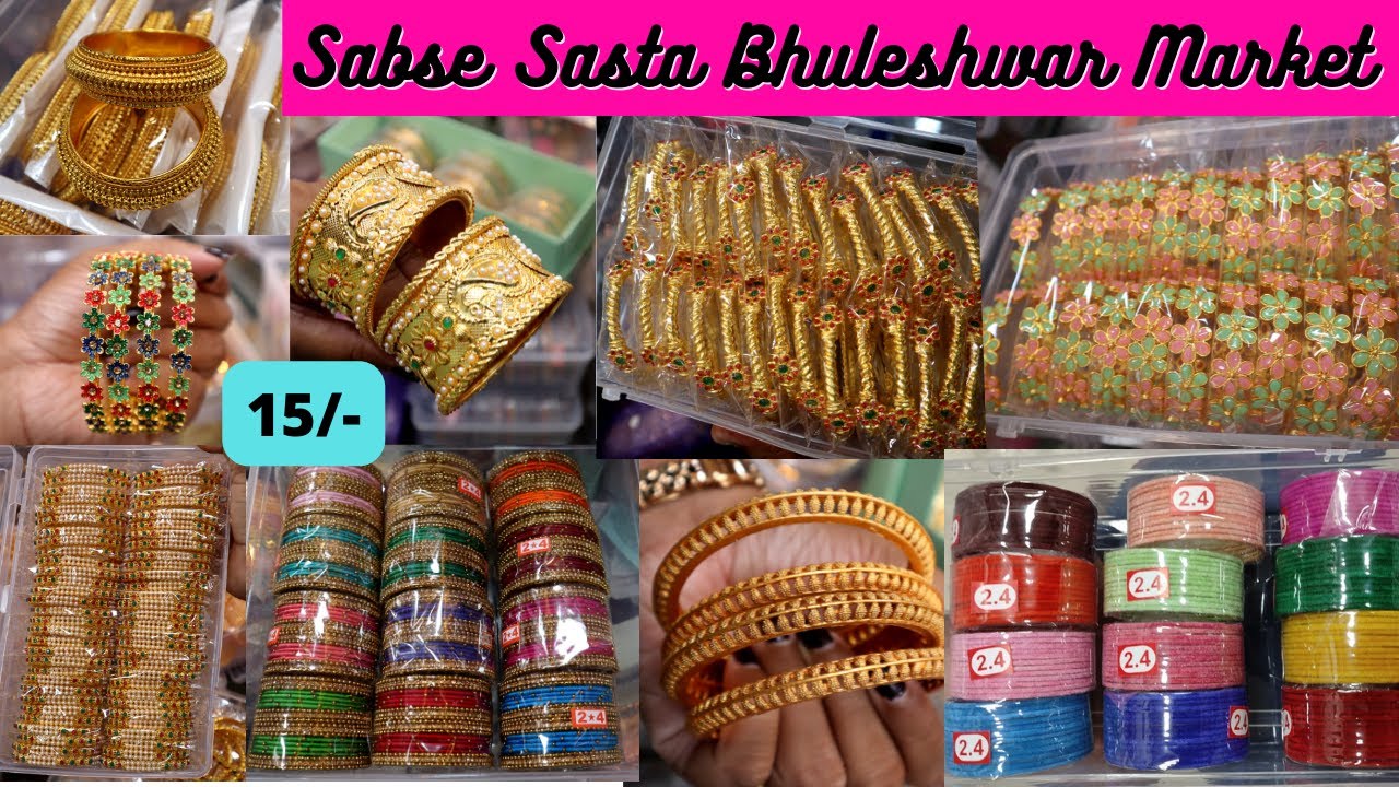 Bhuleshwar Bangles Wholesale Market || Biggest  Jewellery Market || Majeesa Bangles