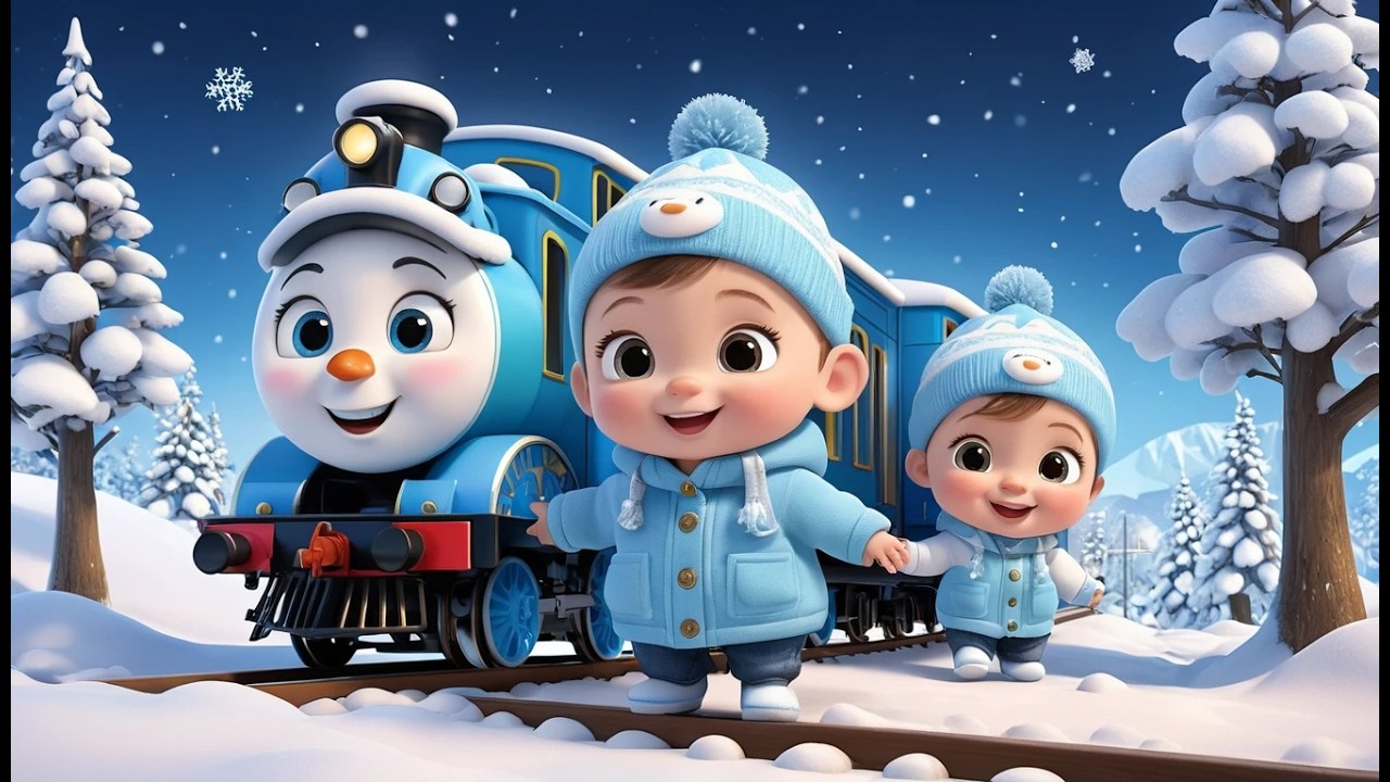 Snow Train Journey | Winter Fun Learning Song for Toddlers