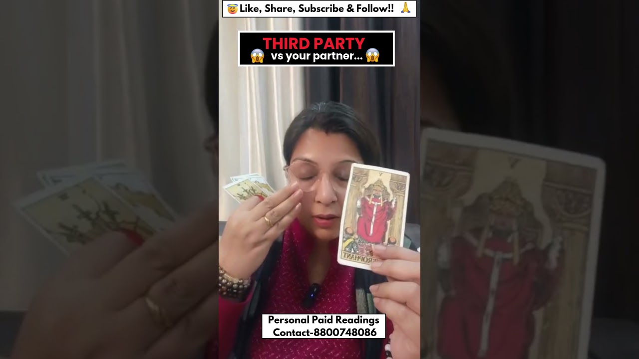 Third party vs your partner🩷#currentfeelings #tarot #thirdparty #lovereading #tarotreading#1111