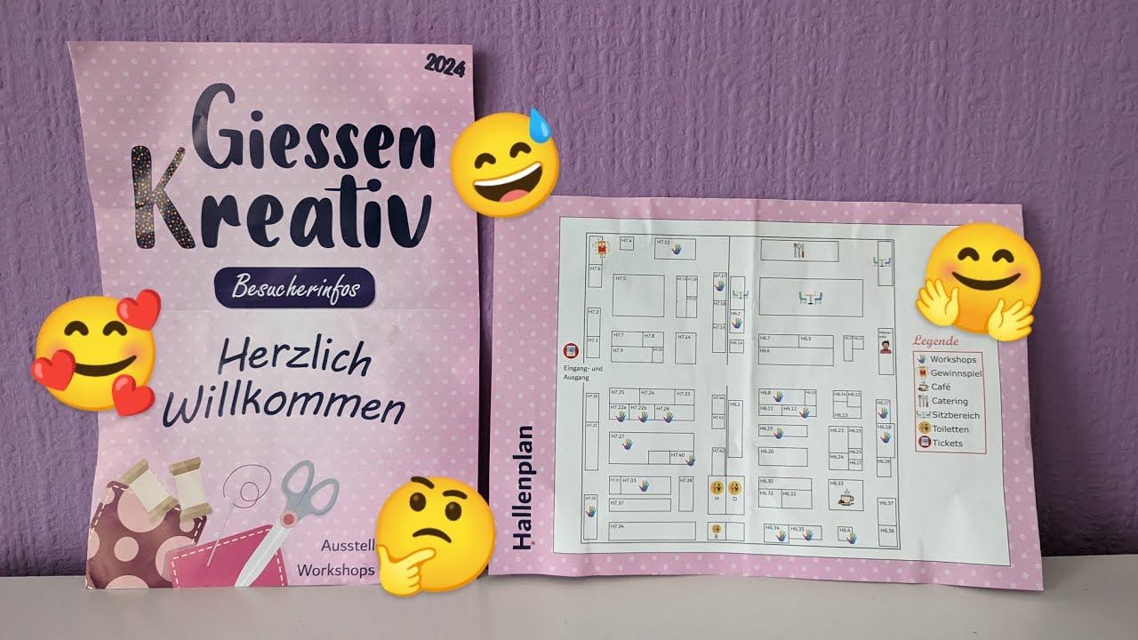 Bastelmesse Gießen 20 und 21 Januar 2024 Haul mit tollen Sachen 🤗