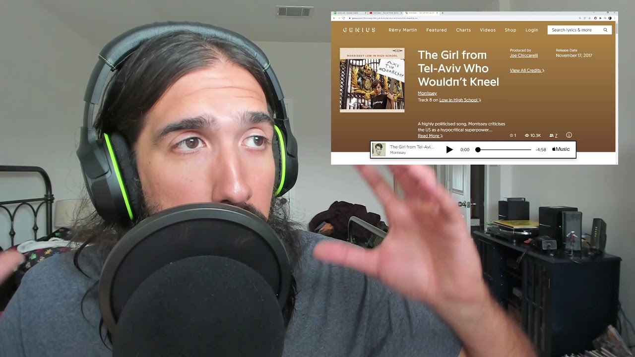 Morrissey - The Girl from Tel Aviv Who Wouldn't Kneel [REACTION]