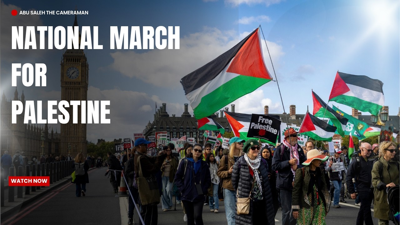 National March for Palestine Marks Three Years Since the Israel - Gaza War Began  - 10/10/26