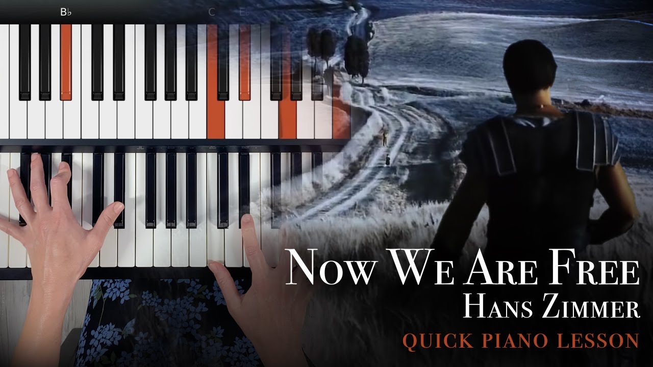 Gladiator - Now We Are Free / Honor Him (Hans Zimmer, Lisa Gerrard) - Piano Tutorial