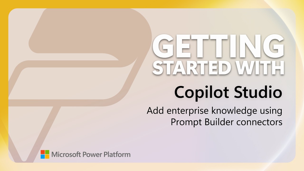Add enterprise knowledge using Prompt Builder connectors | Power Platform Shorts