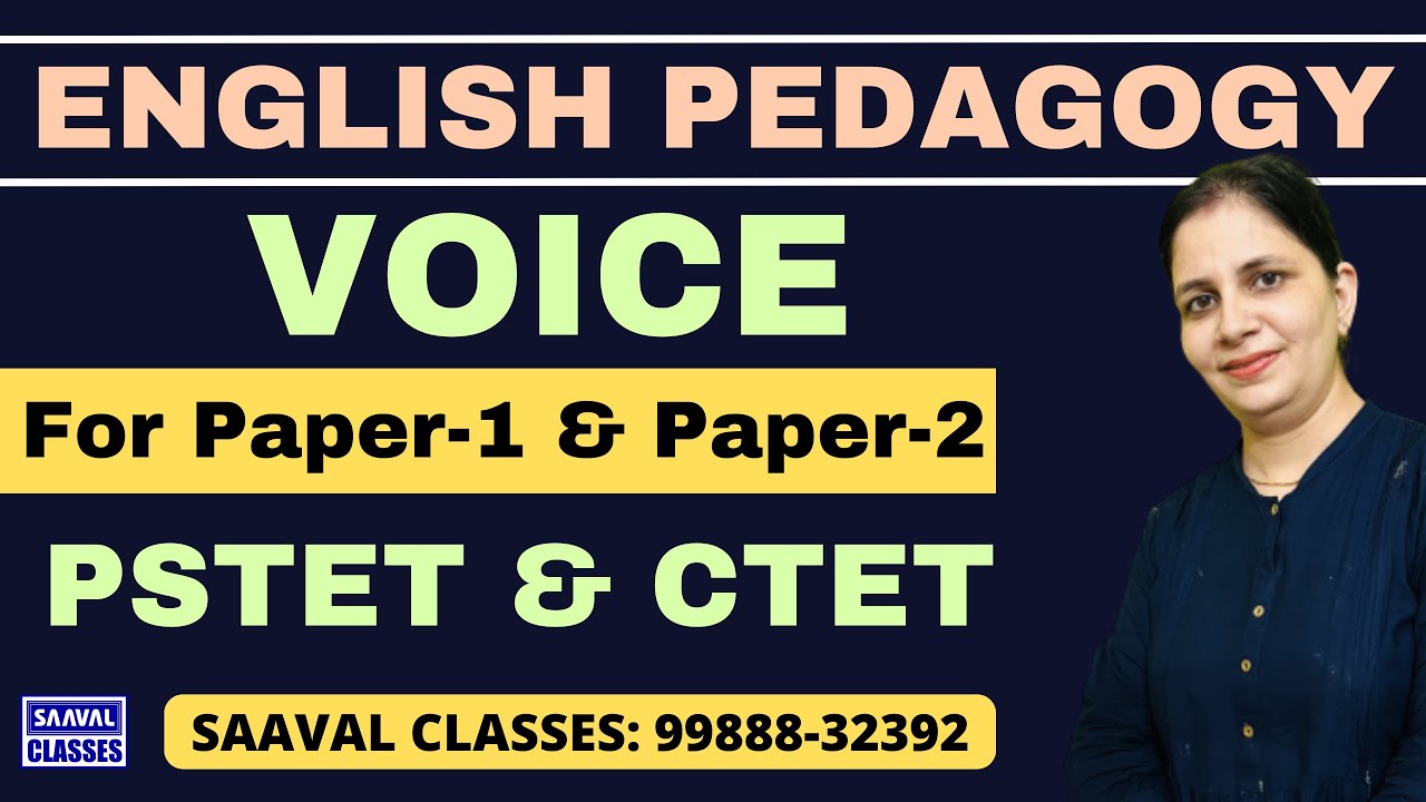 DAY-43 Topic: Voice For  Paper-1 & Paper-2 || 99888-32392  || SAAVAL CLASSES ||