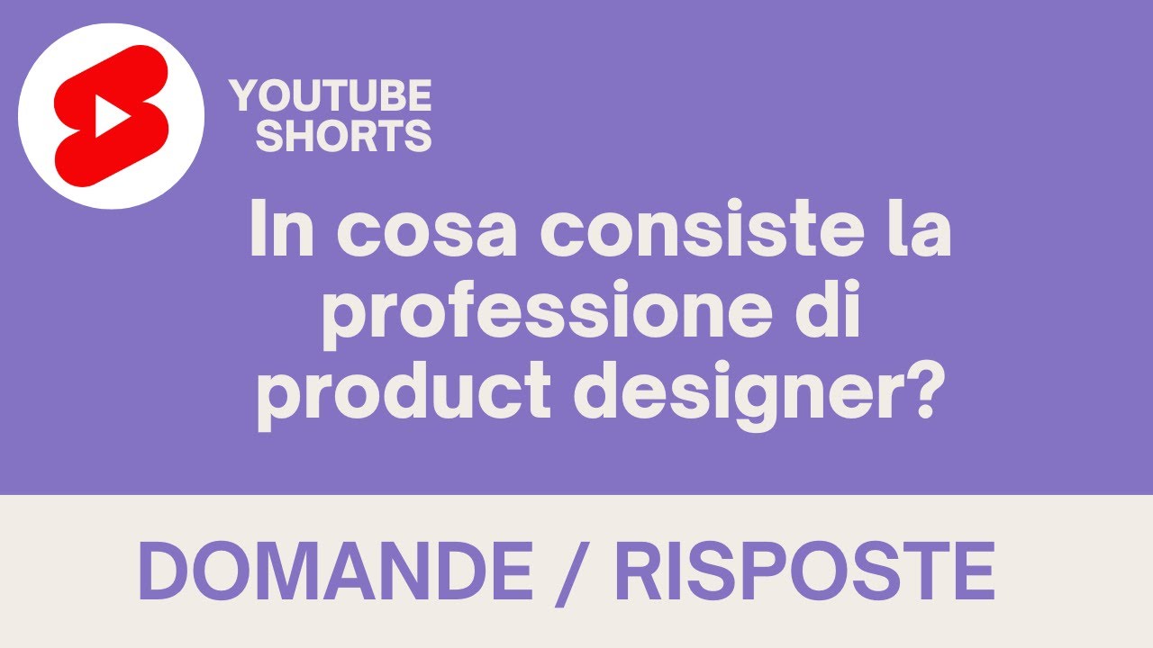 In cosa consiste la professione di product designer? #shorts