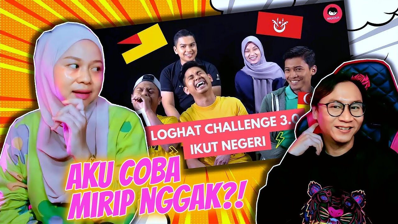 😁Dia Coba LOGHAT NEGERI NEGERI MALAYSIA‼️MIRIP NGGAK❓❗Loghat Challenge Ikut Negeri 3.0 - INDOREACTTV
