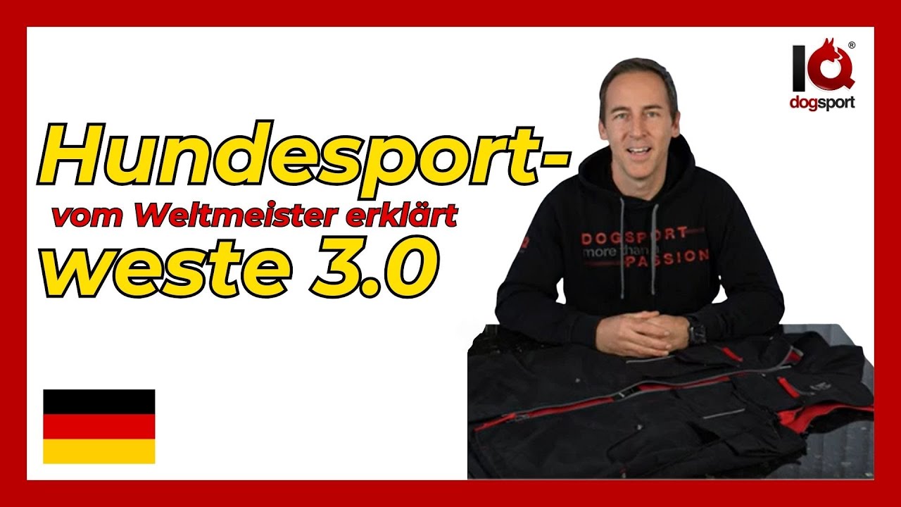 Weltmeister Florian Knabl erklärt alle Features der IQ Hundesportweste 3.0