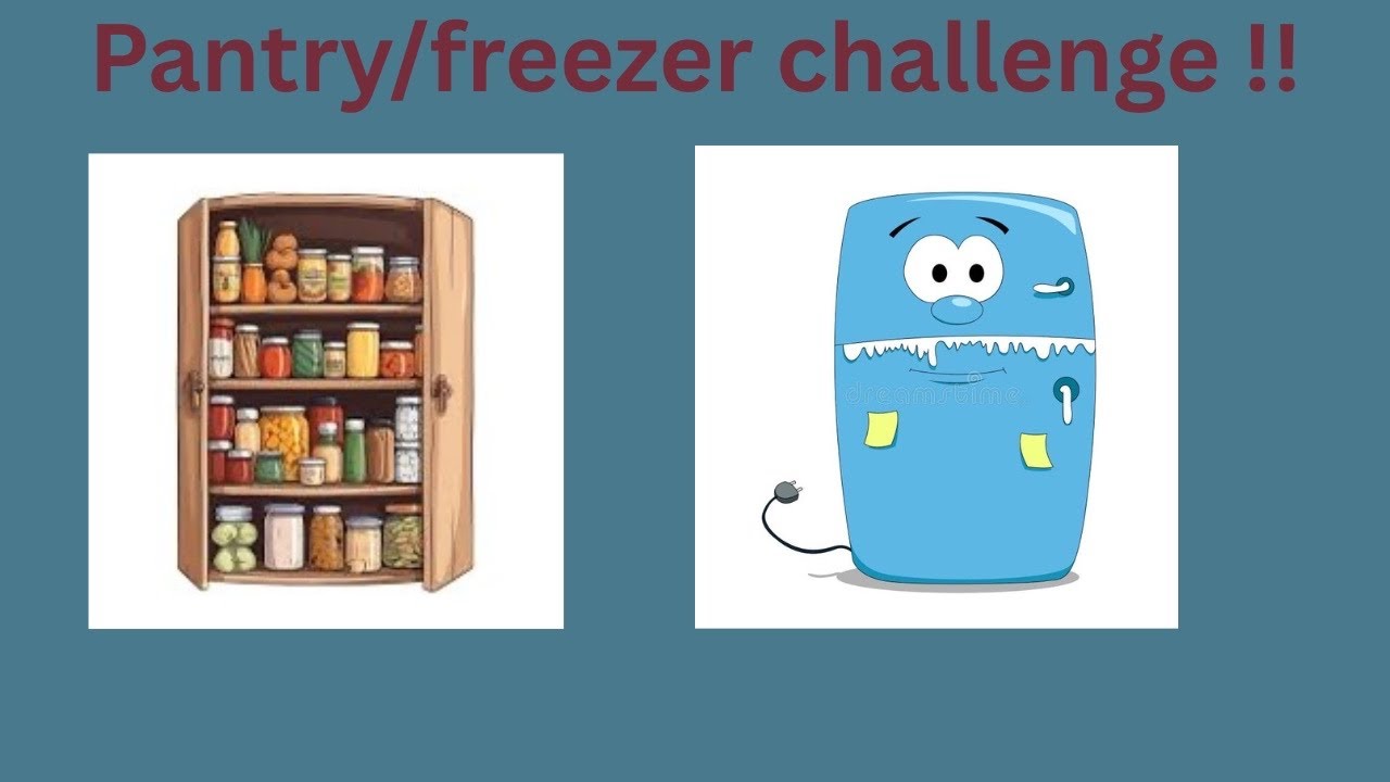 Freezer and pantry challenge! Menu planner!
