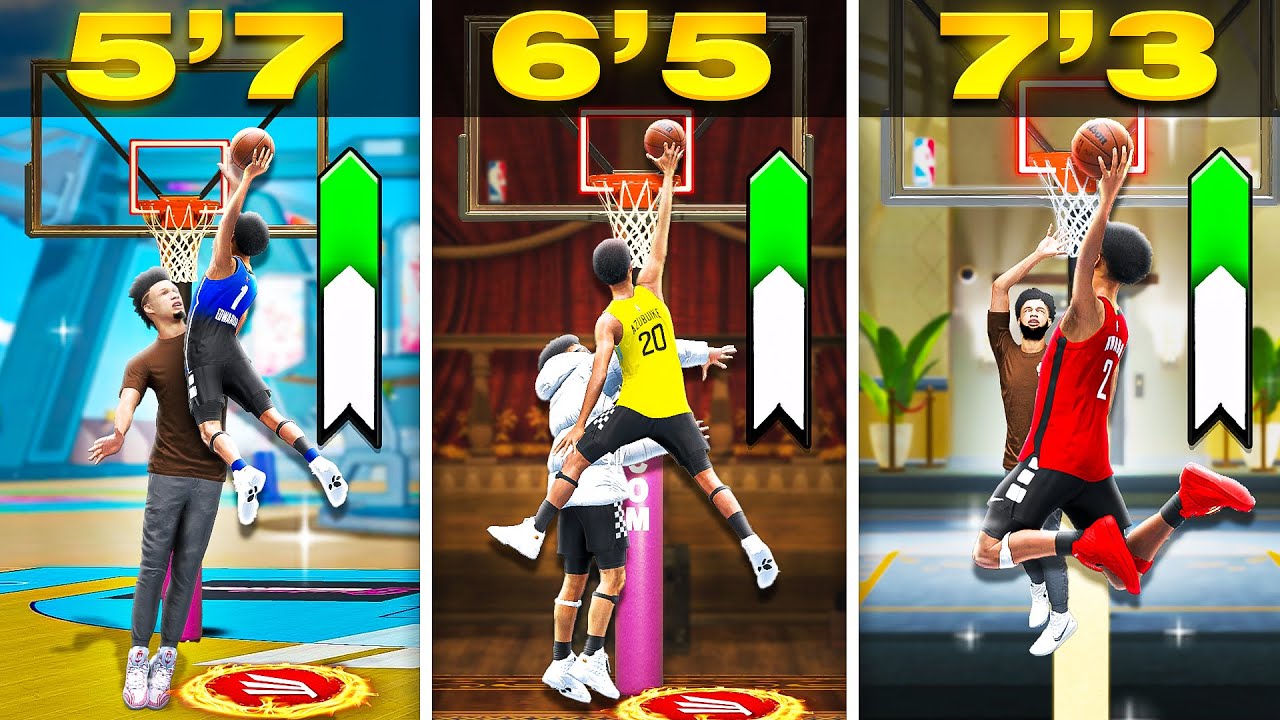 Getting a POSTERIZER at EVERY HEIGHT in NBA 2K23..