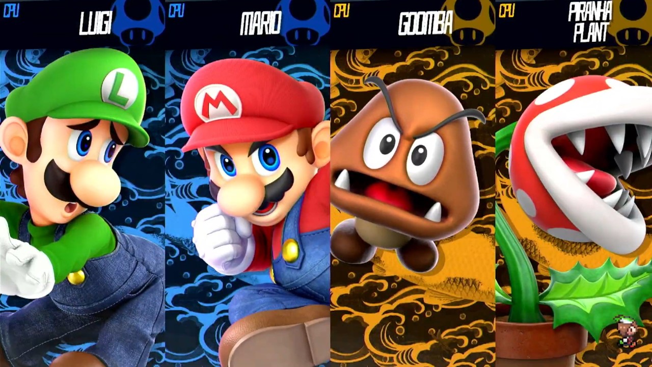 Mario & Luigi Vs Goomba & Piranha Plant