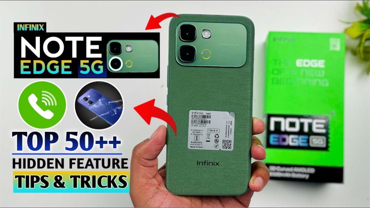 Infinix Note Edge 5G Top 50+ Hidden Features 🔥Infinix Note Edge Tips & Tricks | Note Edge