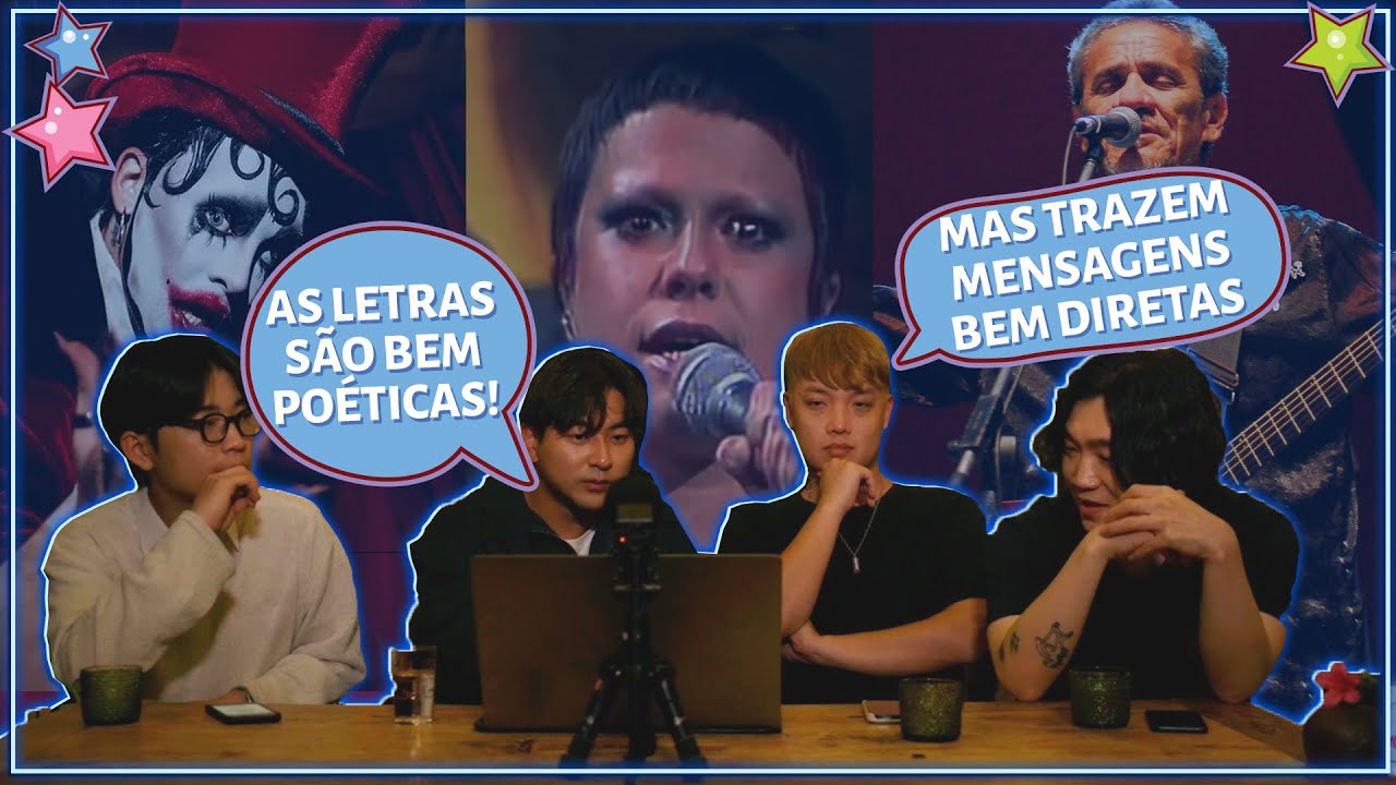 BANDA COREANA REAGE A LETRAS DE MÚSICAS BRASILEIRAS (COM ULTRAMODERNISTA)