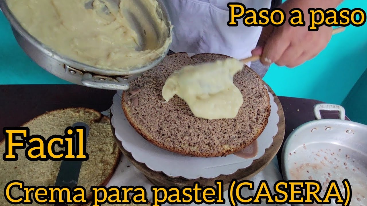 como hacer CREMA PASTELERA