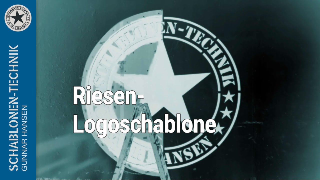 Logoschablone 2200 mm Durchmesser - Wandkennzeichnung mit Signierroller