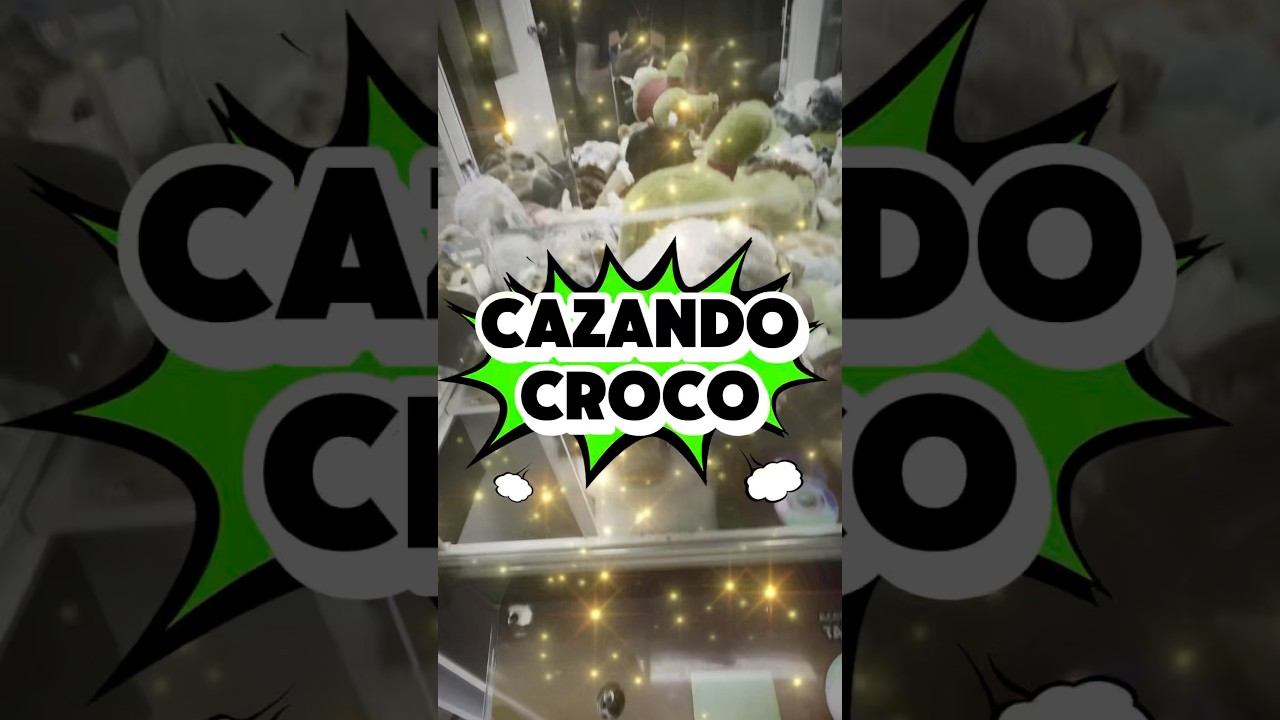 Cazando peluches: Croco #win #toys #arcade #clawmachine #plushtoys #prize #peluche
