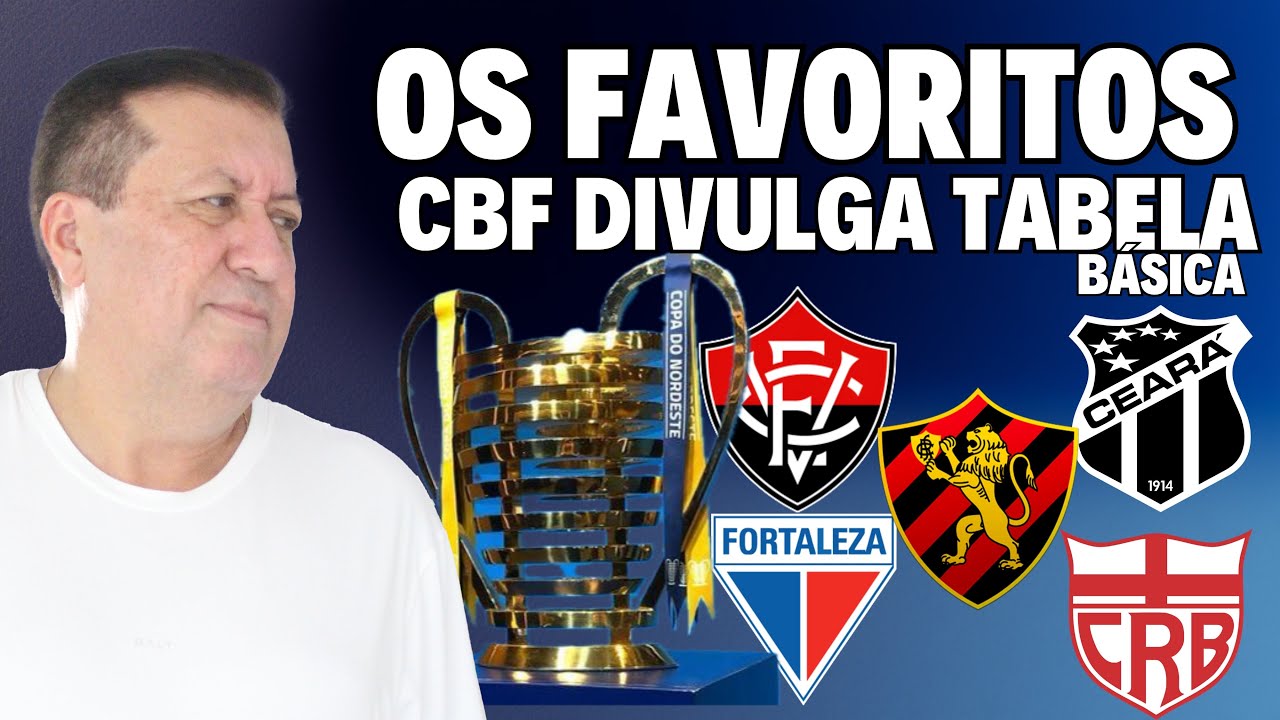 OS GRANDES FAVORITOS DA COPA DO NORDESTE! CBF DIVULGA TABELA BÁSICA!