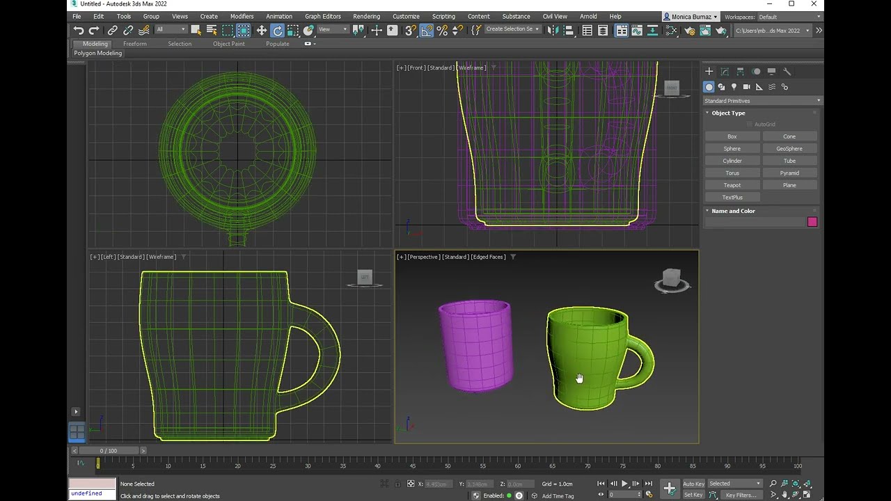 3ds Max | Modelado tazas