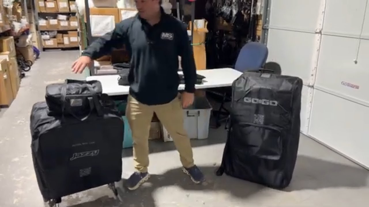 Check Out The Sleek New Pride Go Go Mobility Scooter & Jazzy Ultra Light Power Chair  Travel Bag!