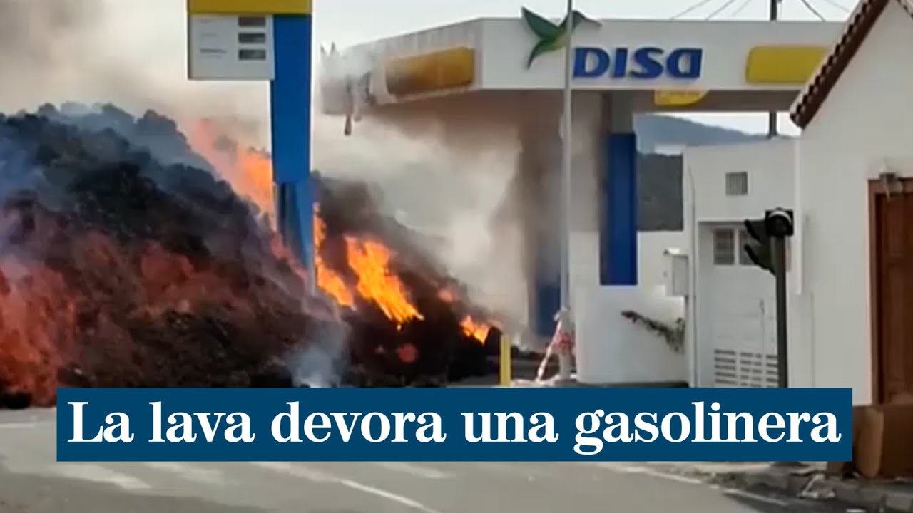 La lava del volcán de La Palma comienza a devorar La Laguna