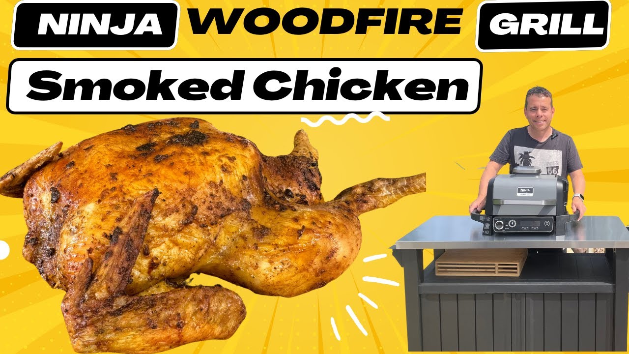 Как коптить целую курицу на гриле Ninja Woodfire