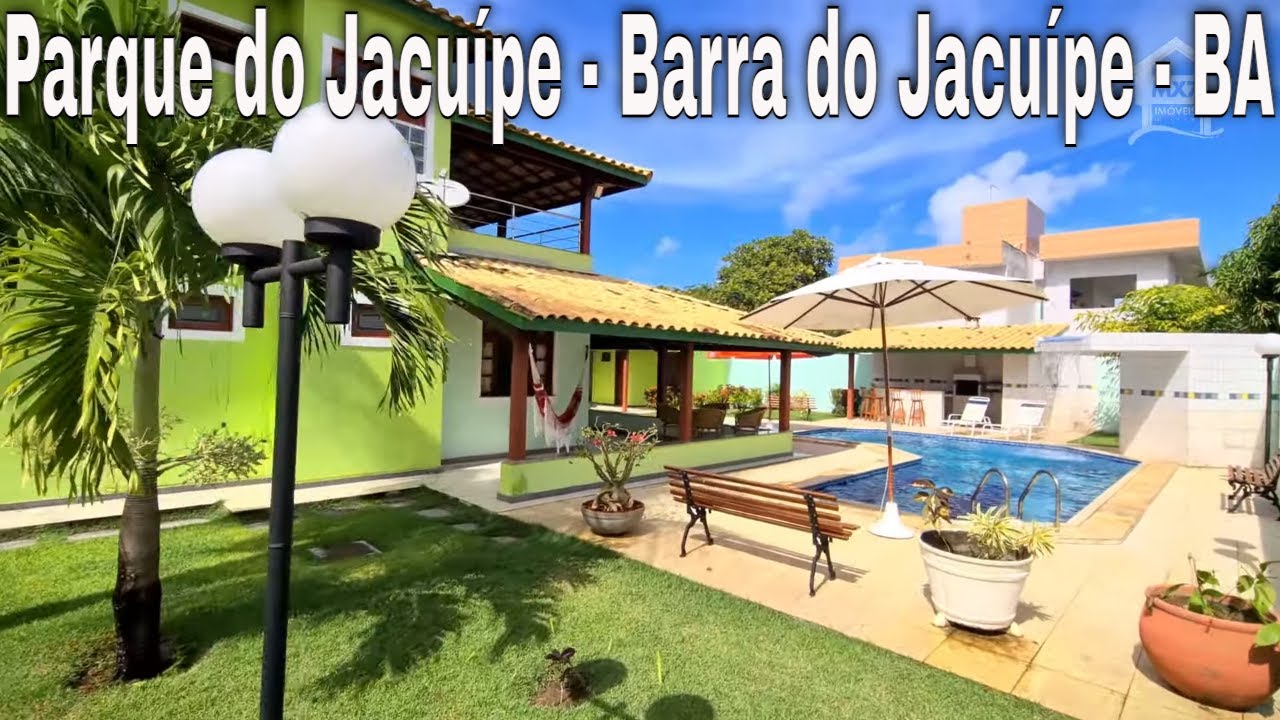 PARQUE DO JACUIPE 4 Quartos, Suítes, Piscina, Lote de 1020 m²
