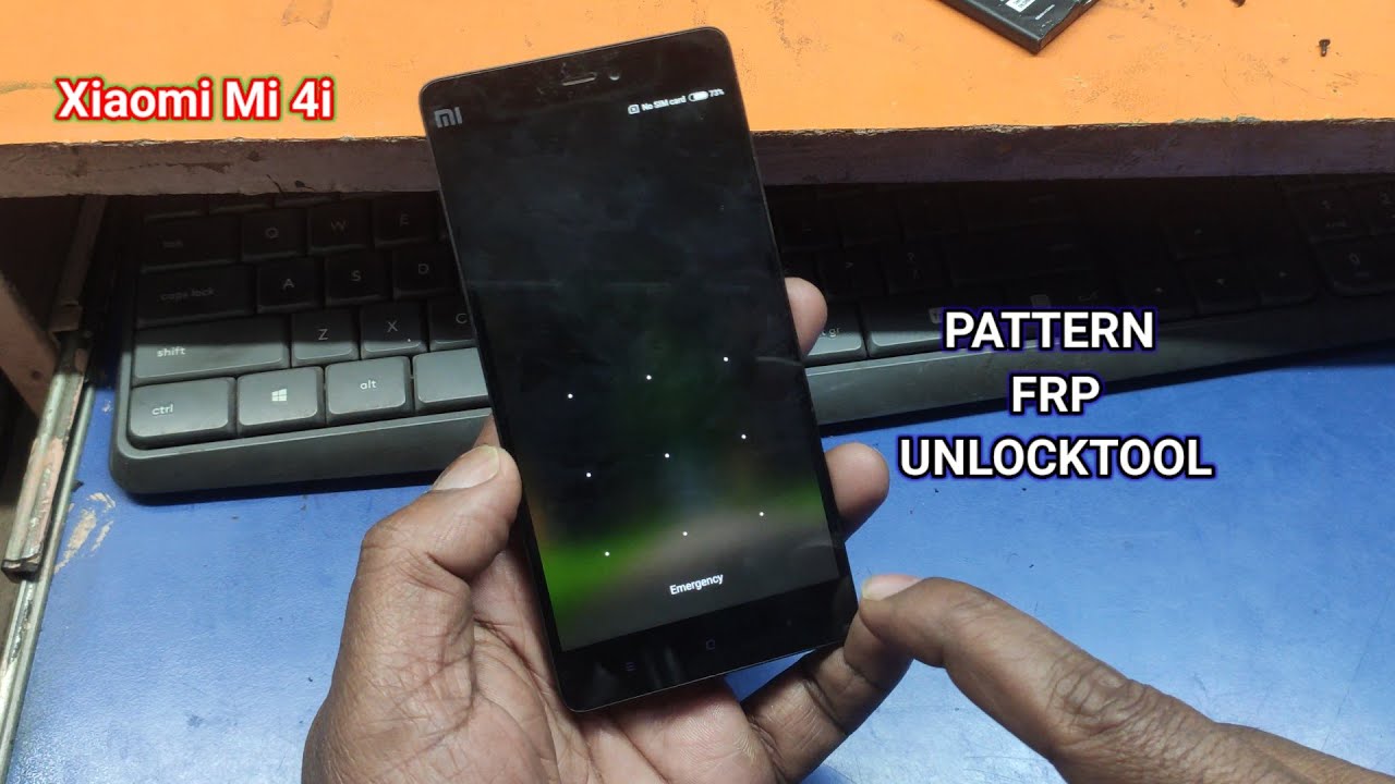 Xiaomi mi 4i Pattern , Frp Remove Unlocktool edl mode One Click