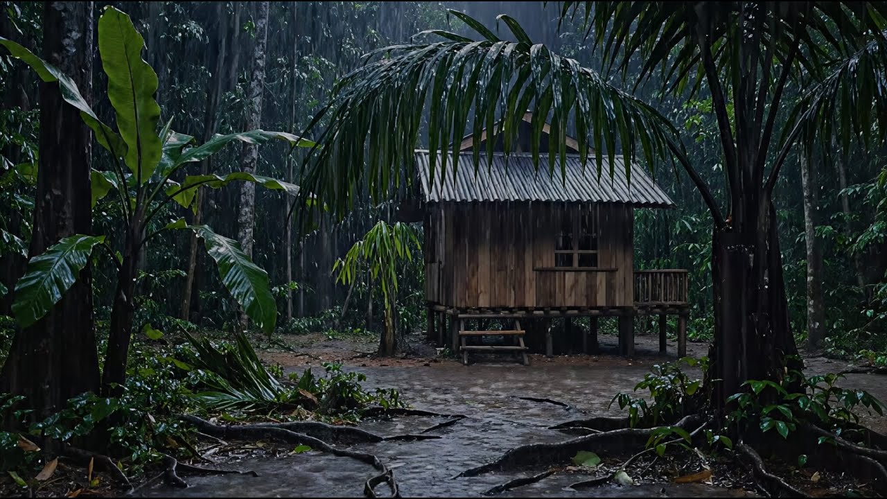 Natural Rain Sounds to Drift You to Sleep | Tranquil Rain & Forest Atmosphere