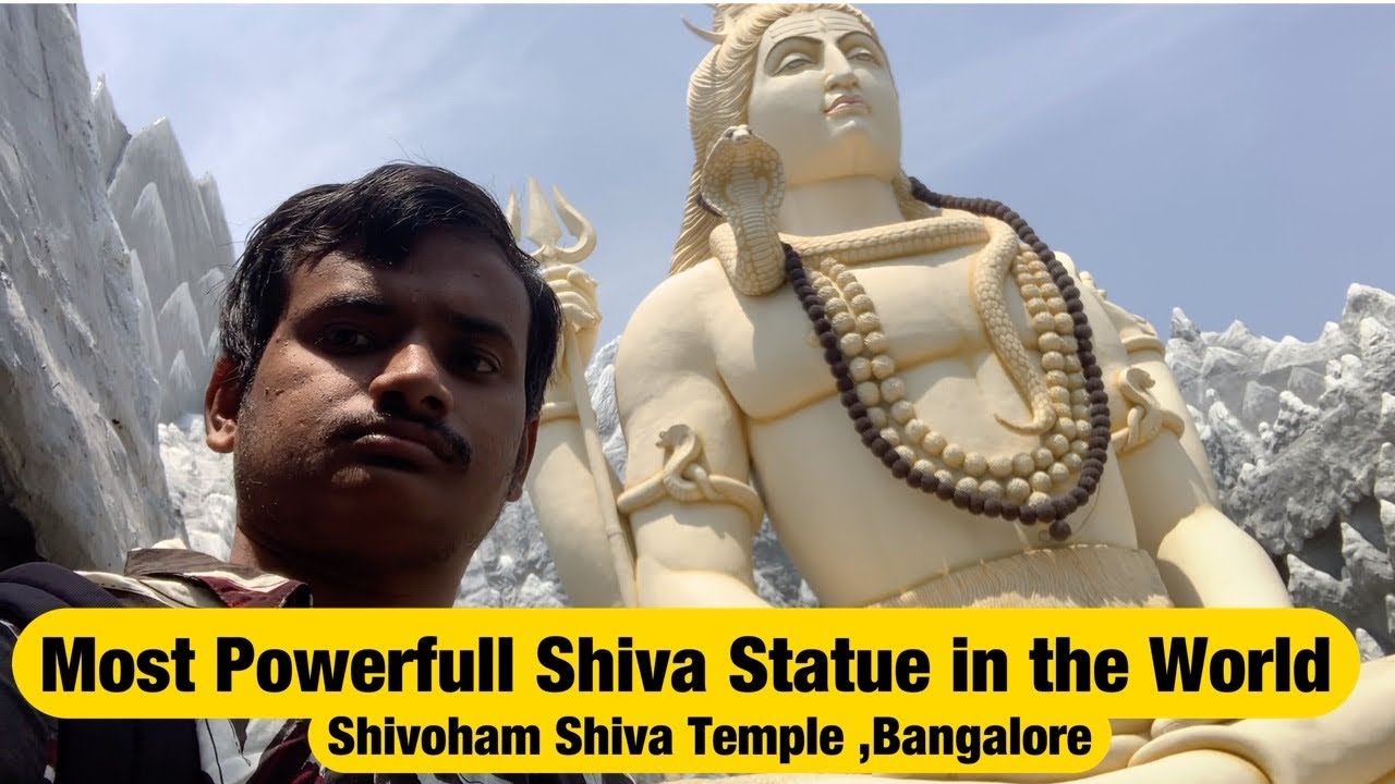 Murugeshpalya Shivoham Shiva temple, BANGALORE TOUR | Shiva statue | Karnataka trip video | vlog #41