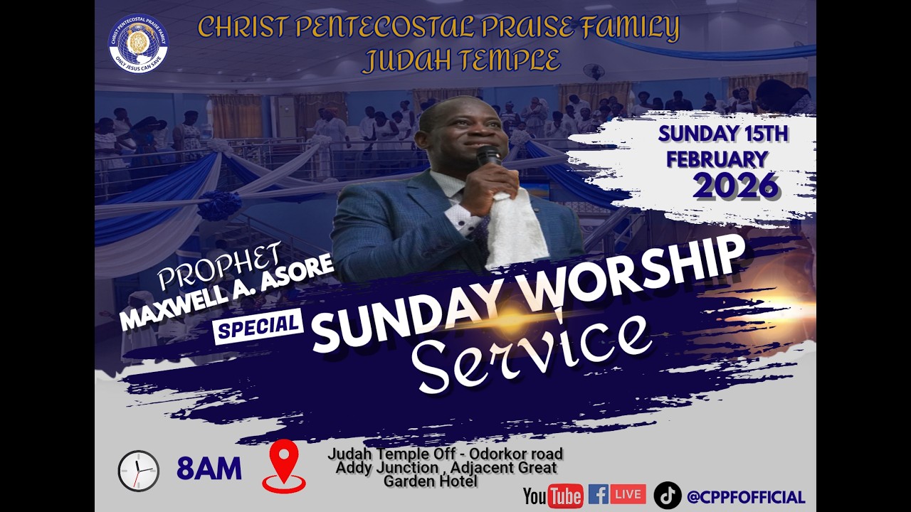 SUNDAY WORSHIP SERVICE || JUDAH TEMPLE