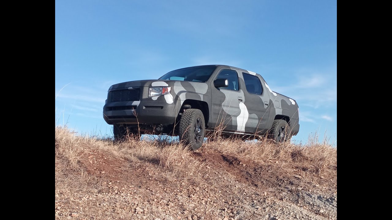 07 Honda Ridgeline lift and wheel well clearancing for 31'' tires. PT.1