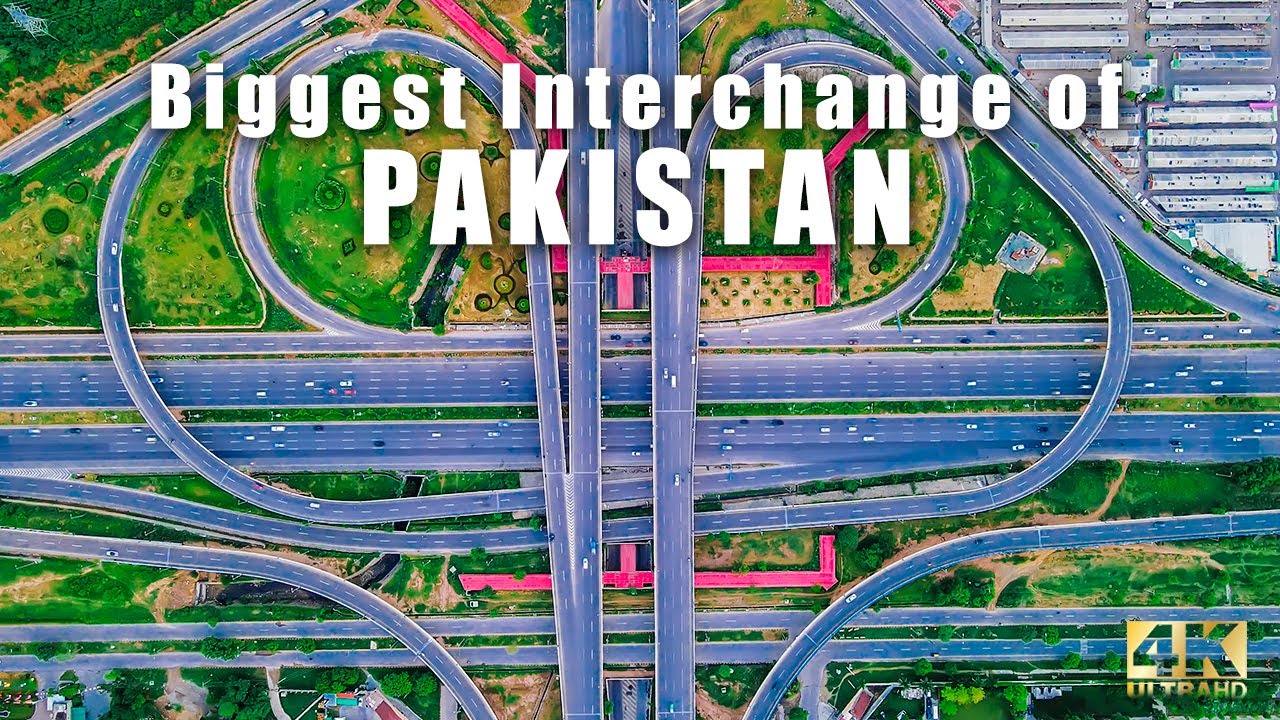 4k - Biggest Interchange of Pakistan in Islamabad | Peshawar Mor / G9 Interchange | Aerial View
