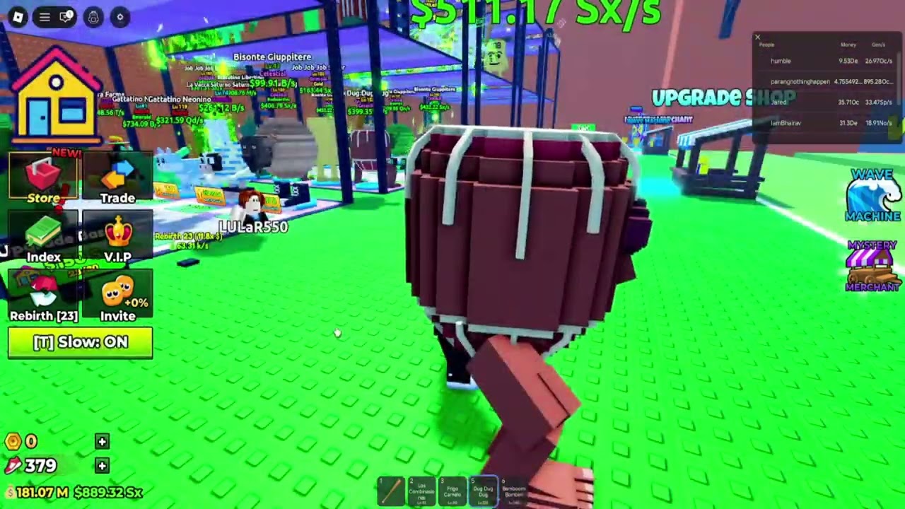 Roblox Tsunami Brain rot Worst Players | Roblox on PC | Roblox Gameplay | Roblox #roblox #brainrot