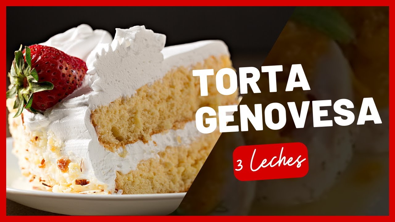 🔴 Cómo preparar una TORTA GENOVESA deliciosa paso a paso | Recetas de postres 🔴
