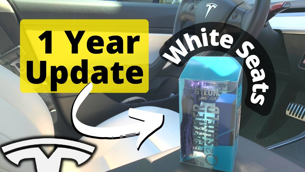 Керамическое покрытие для сидений Tesla White 👉🏻 ОБНОВЛЕНИЕ СПУСТЯ 1 ГОД | Model 3 🔥 Кожаный щито...