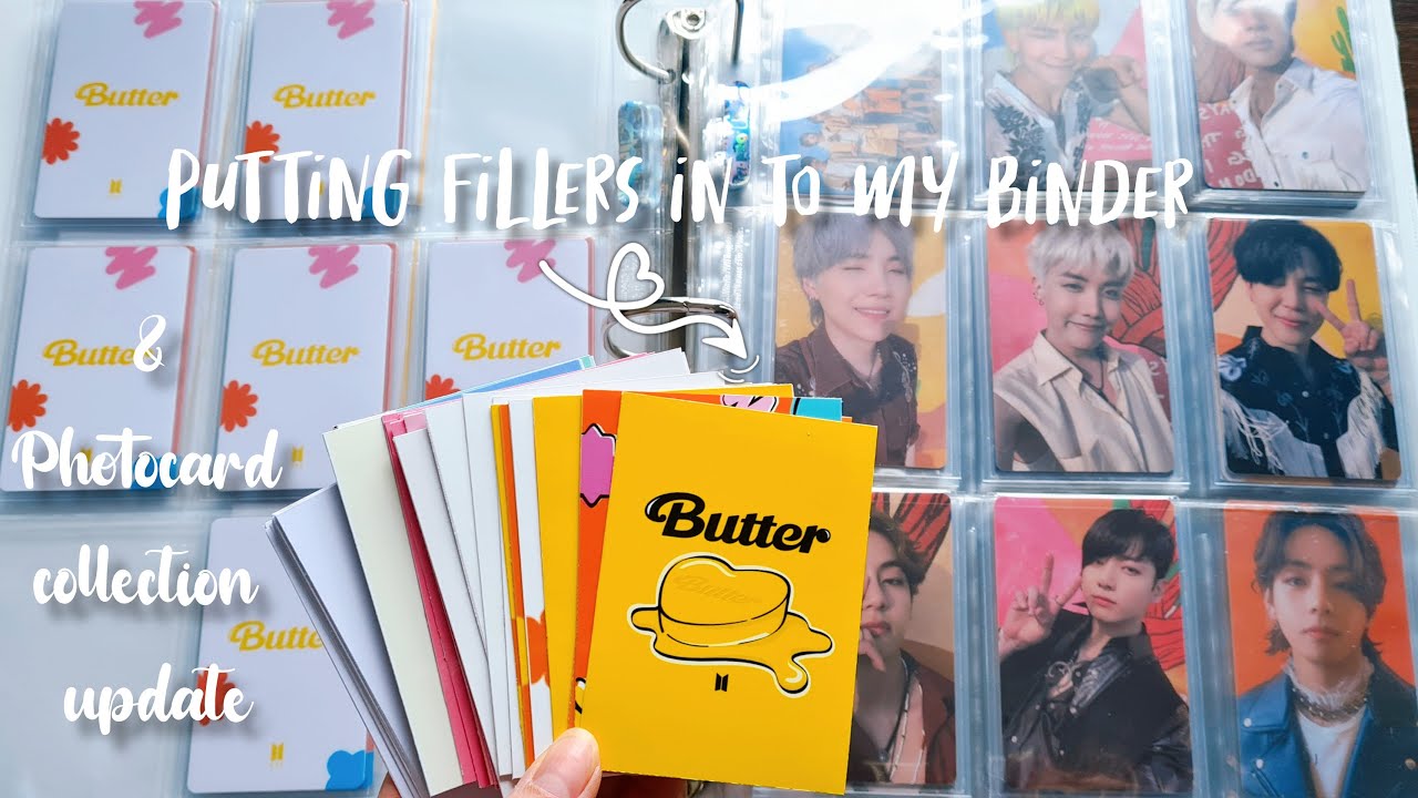 Putting fillers in to my binder + Photocard Collection Update (Aug 2021) #1