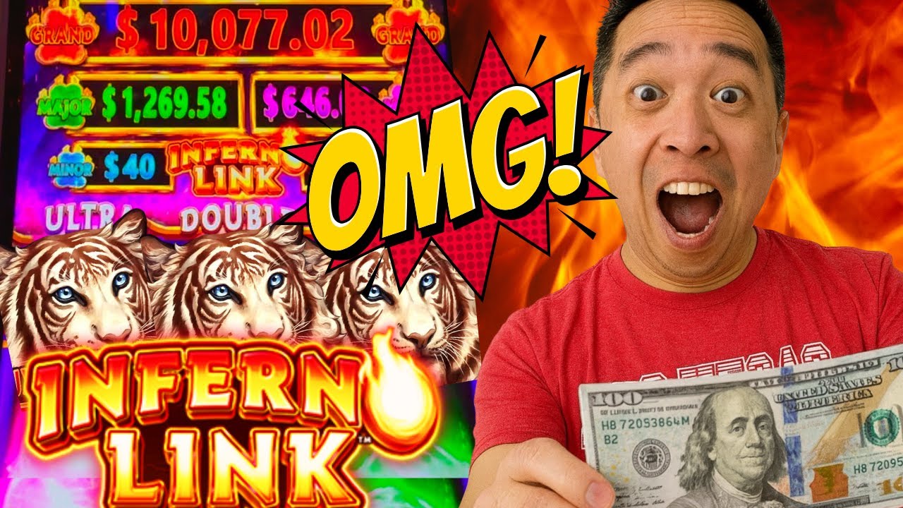This NEW slot machine was on FIRE!!! $$$🔥 INFERNO LINK Slot Machine (ARISTOCRAT GAMING)