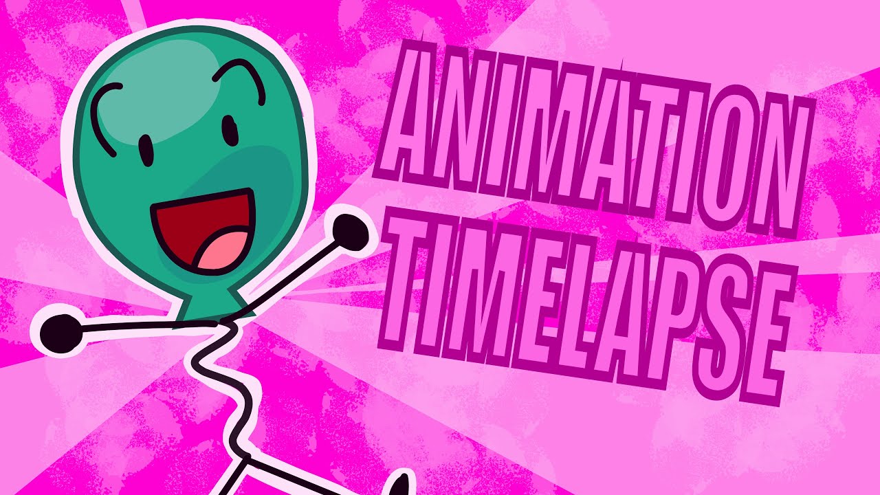Bfdi toonsquid animation timelapse!  (Assets by: Pugsquad   BG by:  FIGMENT-MAKINGS