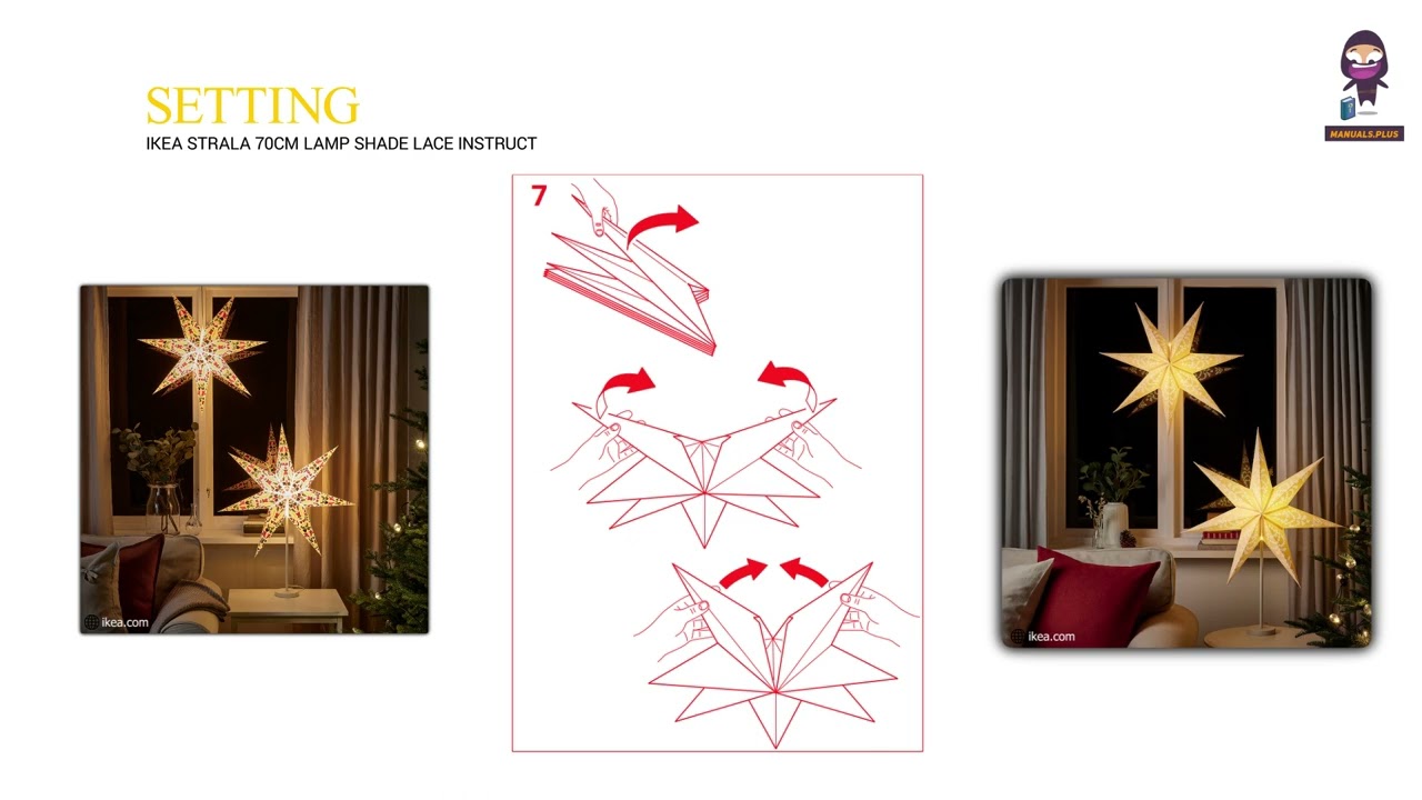 IKEA STRALA 70cm Lamp Shade Lace Instruction Manual | How to Properly Install and Use