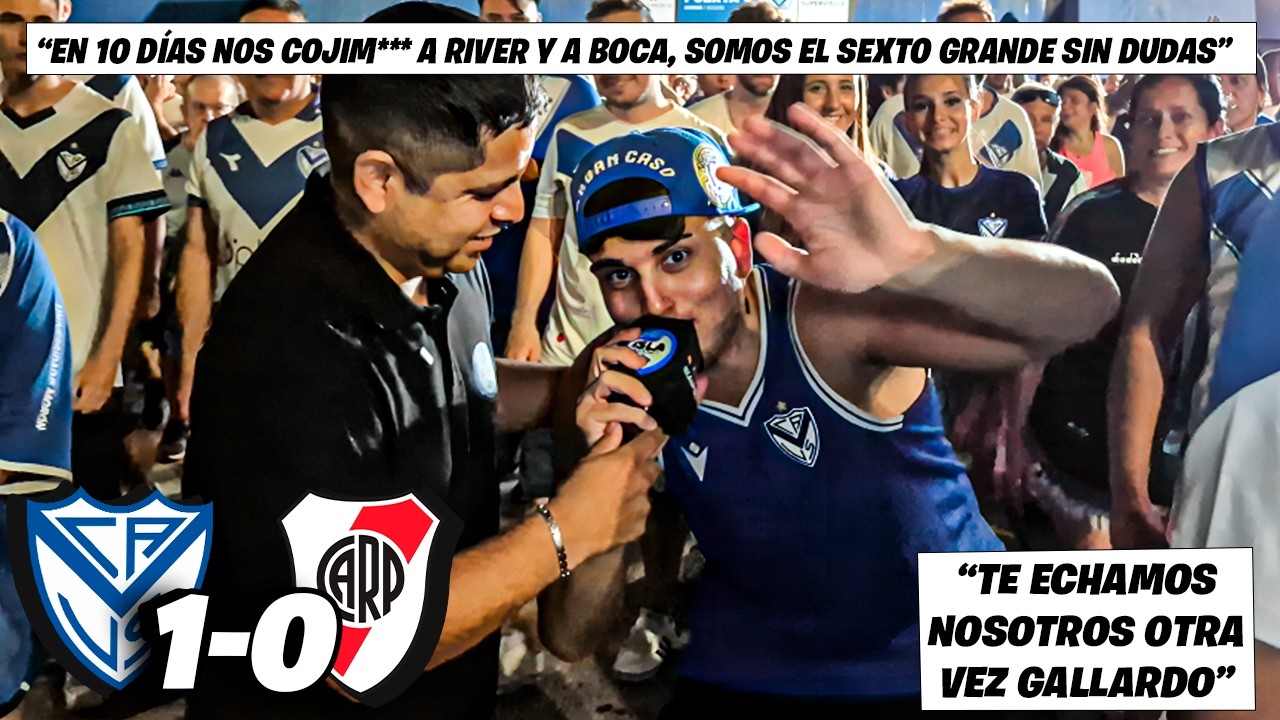 REACCIÓN CON HINCHAS 🎙⚪🔵 - VELEZ 1-0 RIVER - FECHA 6 - LIGA ARGENTINA - APERTURA🏆