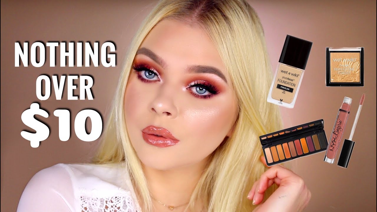 FULL FACE NOTHING OVER $10 | Rose Gold Makeup Tutorial