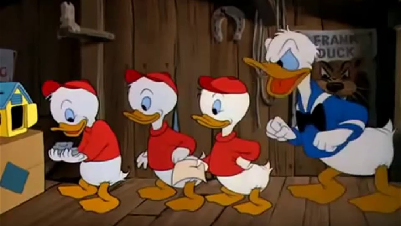 [HD] DONALD DUCK ♫ Huey ♫ Dewey and Louie - Classic Cartoons For Kids Compilation