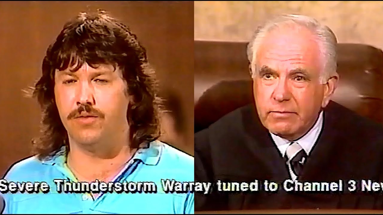 1991 People's Court Marijuana Case | Judge Wapner, Doug Llewelyn | WKYC Severe Thunderstorm Warning