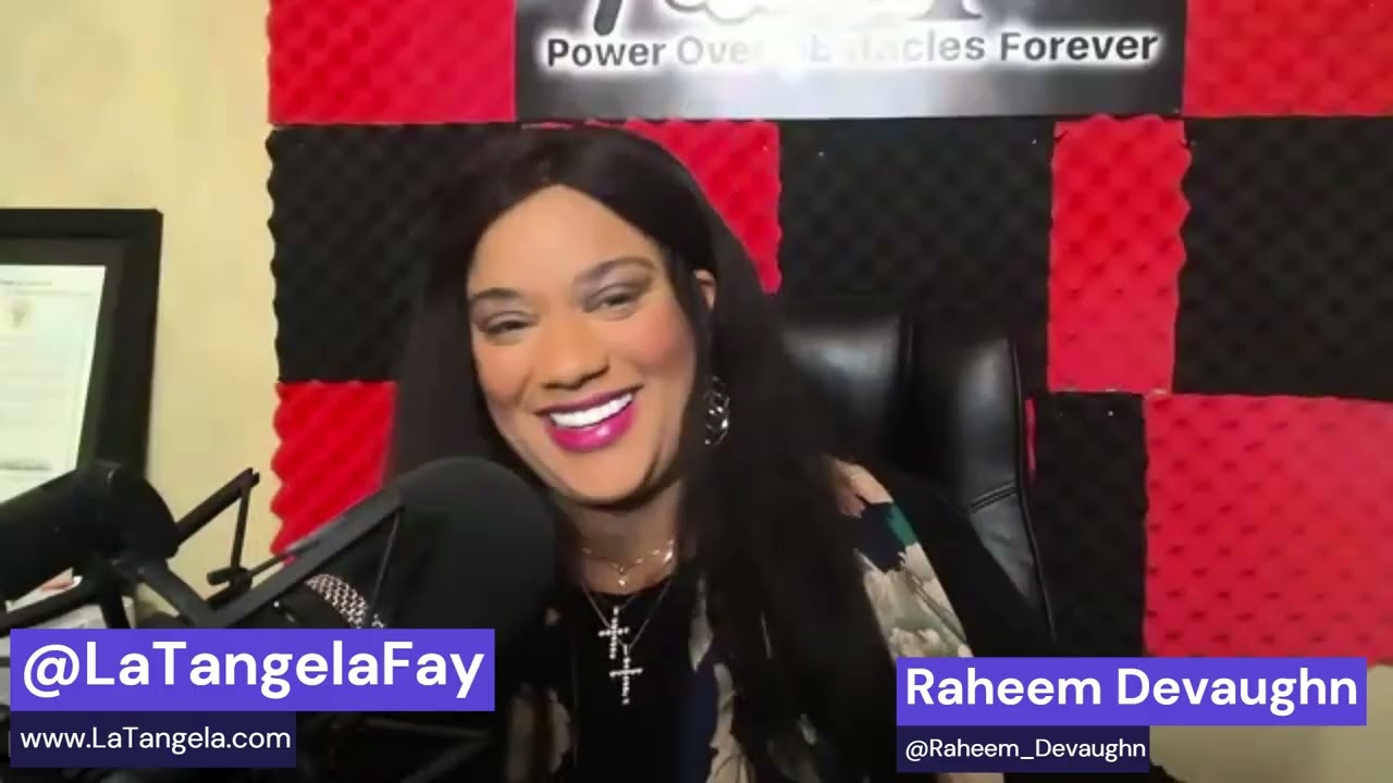 Raheem Devaughn chats with LaTangela Fay on the #tanline