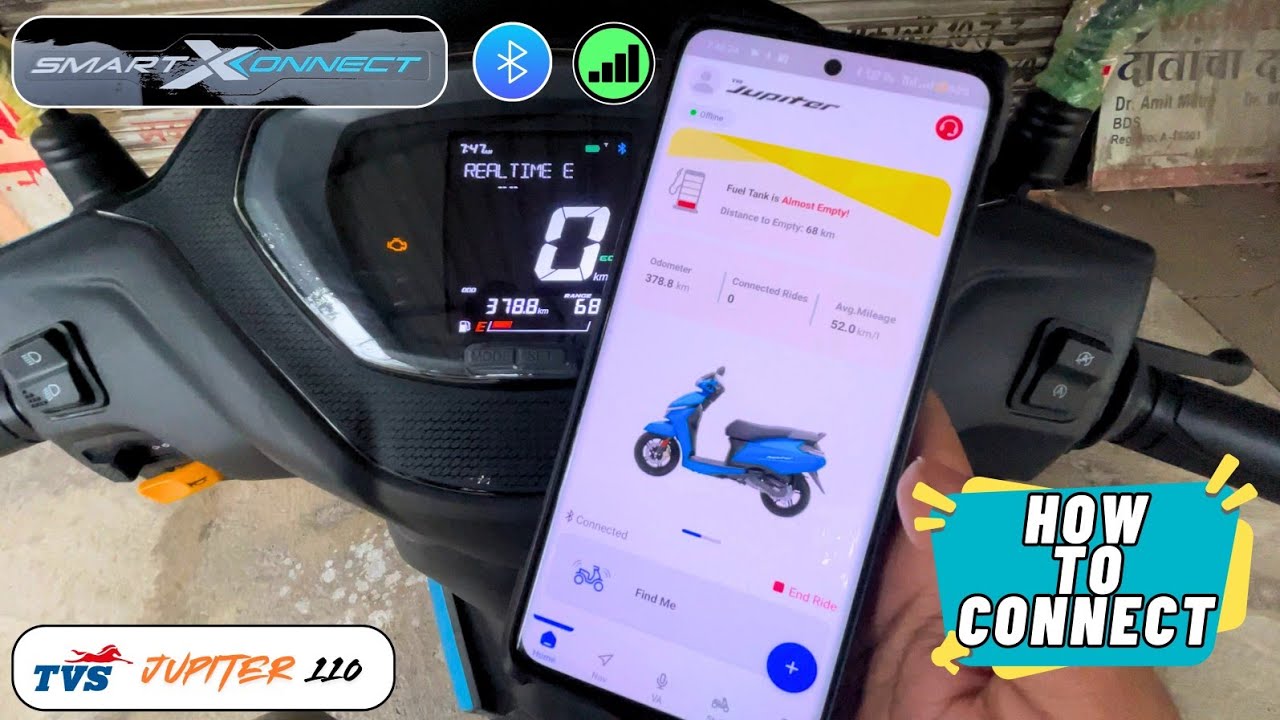 How To Connect TVS Jupiter 110 With Your Phone Full Process In Detail....
