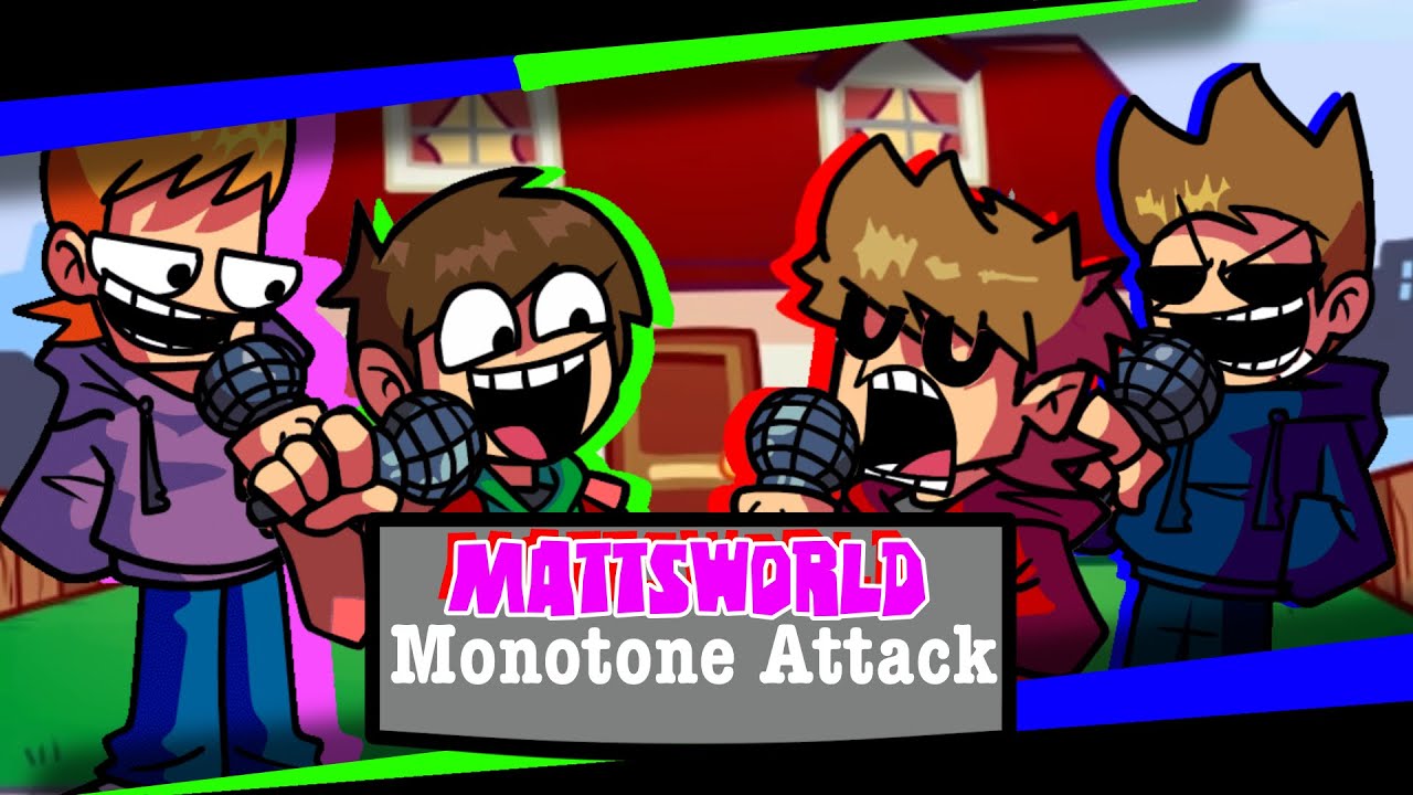 【fnf】monotone attack but Mattsworld sing it