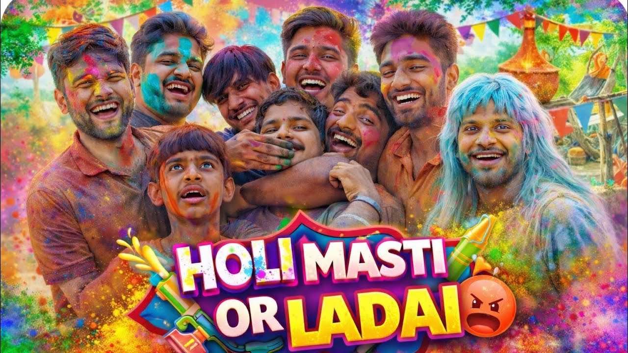 Holi Ki Masti or Ladai 💥 | full Hungaama | Comedy Vlog 😜💯